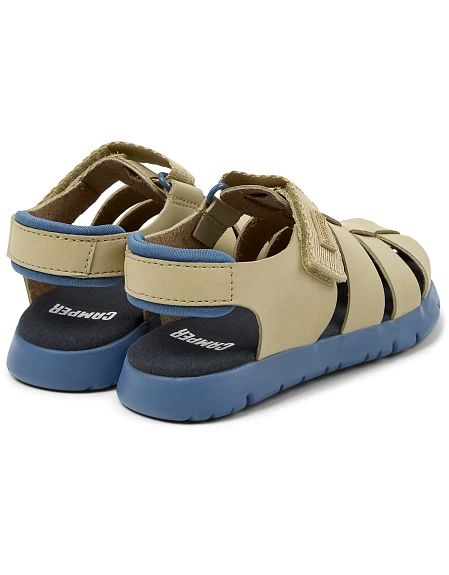 Παιδικά Σανδάλια Camper Oruga για Αγόρια Beige/Blue (Μεγέθη 26-34)