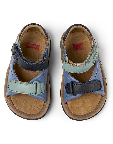 Βρεφικά Πέδιλα Camper Twins για Αγόρια Blue/Green (Μεγέθη 21-26)