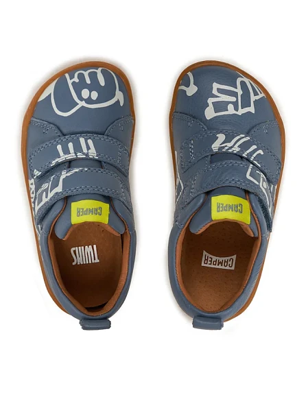 Βρεφικά Παπούτσια Camper Twins για Αγόρια Grey/White (Μεγέθη 21-26)