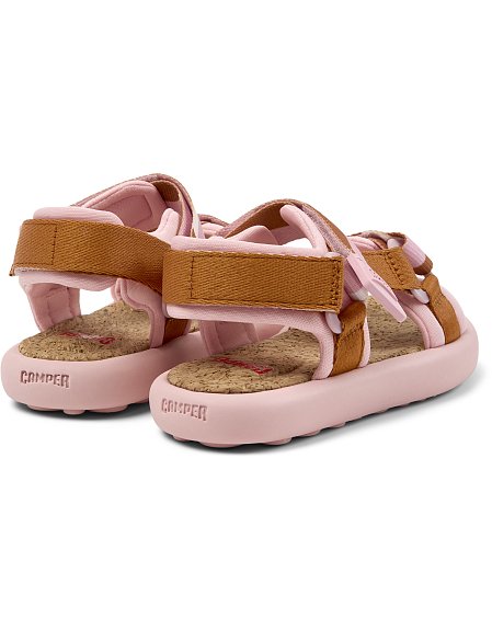 Παιδικά Σανδάλια Camper Pelotas Flota για Κορίτσια Pink/Brown (Μεγέθη 26-35)