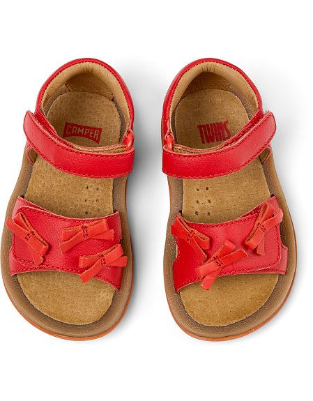 Βρεφικά Σανδάλια Camper Twins για Κορίτσια Red Bows (Μεγέθη 21-26)