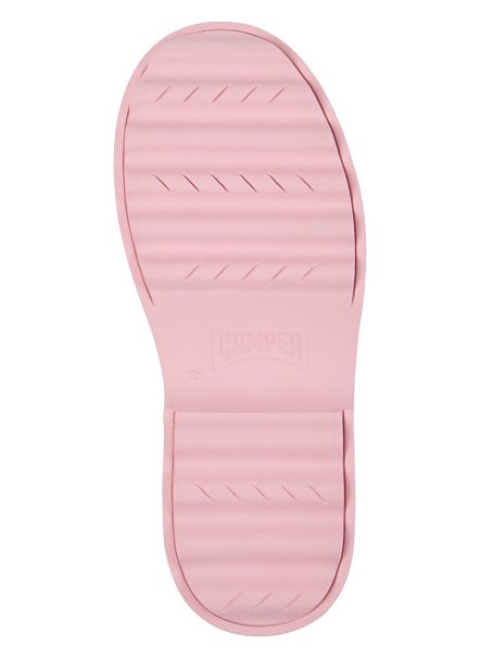 Παιδικά Μποτάκια Camper Twins για Κορίτσια Pink Flowers (Μεγέθη 26-33)