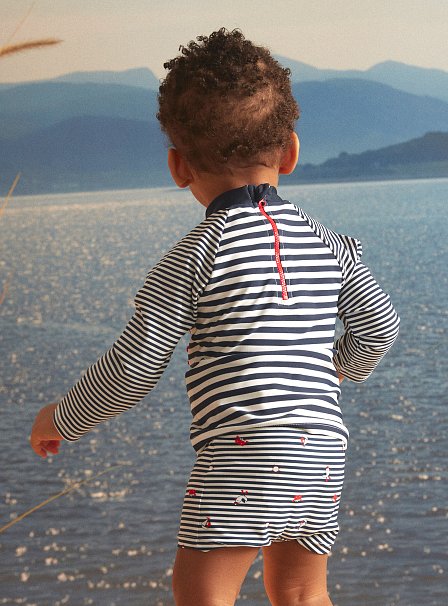 Βρεφική Αντηλιακή Μπλούζα για Αγόρια Stripped Crab