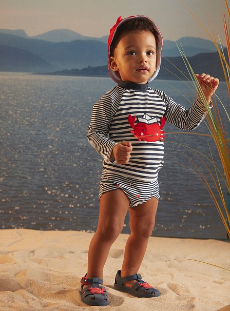 Βρεφική Αντηλιακή Μπλούζα για Αγόρια Stripped Crab