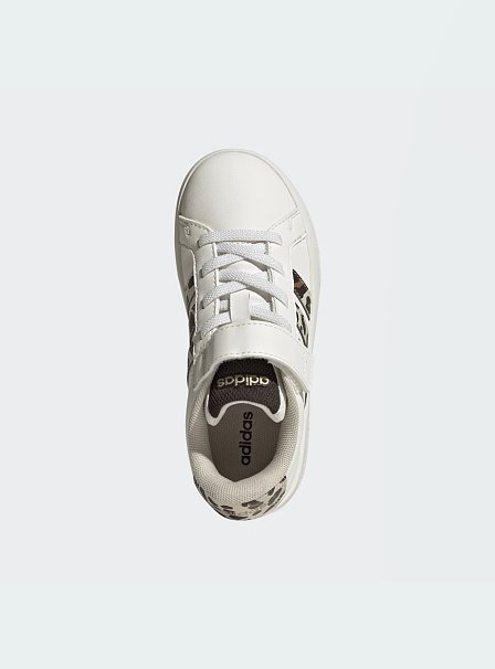 Παιδικά Παπούτσια Adidas Grand Court για Κορίτσια White/Aurora Coffee (Μεγέθη 28-35)