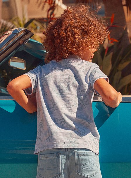 Παιδική Μπλούζα Πόλο για Αγόρια Wild Surf