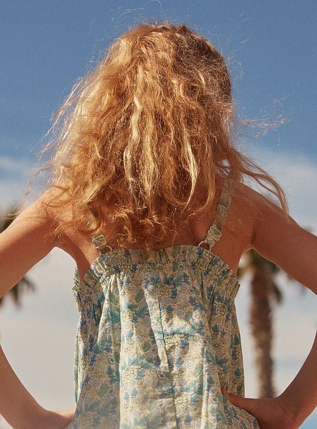 Παιδικό Φόρεμα για Κορίτσια Blue Floral