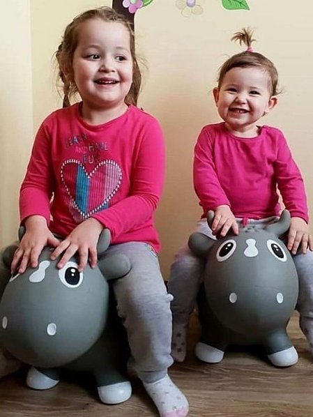 KIDZZFARM Φουσκωτή Ροζ Αγελάδα Bella the Cow Junior