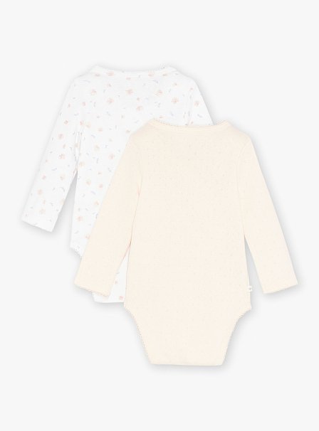 Σετ Βρεφικά Φορμάκια για Νεογέννητα Pink Birdie 2 τμχ