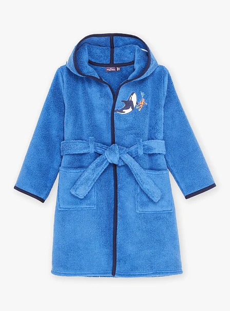 Παιδικό Μπουρνούζι για Αγόρια Blue Whale