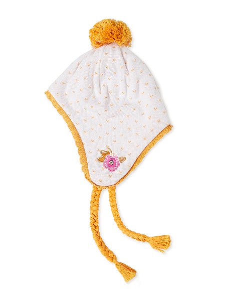 Βρεφικός Σκούφος για Κορίτσια Romantic Yellow