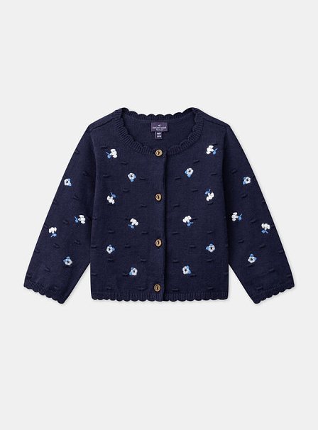 Βρεφική Ζακέτα για Κορίτσια Navy Garden