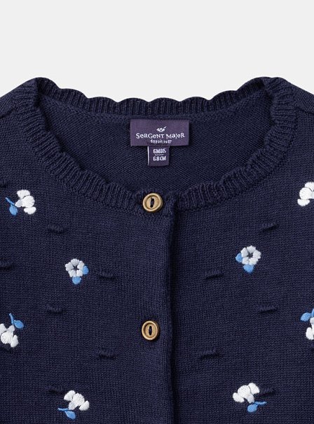 Βρεφική Ζακέτα για Κορίτσια Navy Garden