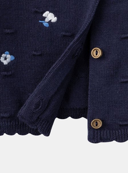 Βρεφική Ζακέτα για Κορίτσια Navy Garden