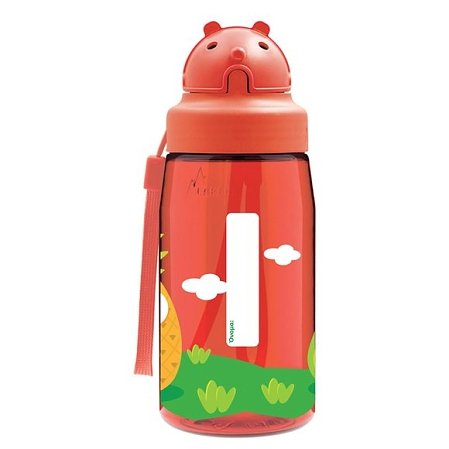 Παιδικό Παγούρι Laken Κόκκινο Pineapple 450 ml - Πώμα OBY