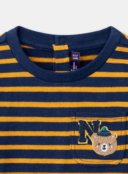 Βρεφική Μπλούζα για Αγόρια Stripped Bear