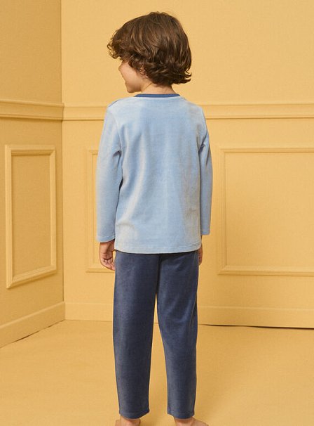 Σετ Παιδικές Πιτζάμες για Αγόρια Blue Constractions