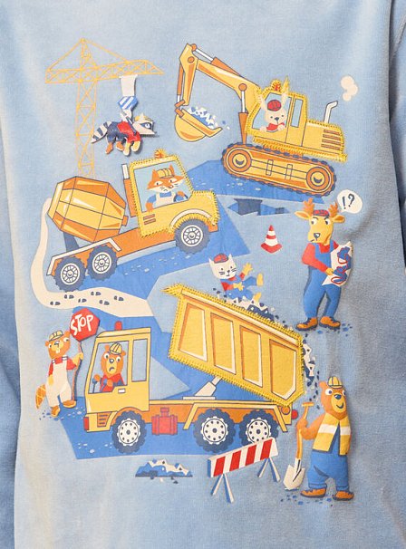 Σετ Παιδικές Πιτζάμες για Αγόρια Blue Constractions