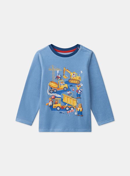 Σετ Παιδικές Πιτζάμες για Αγόρια Blue Constractions