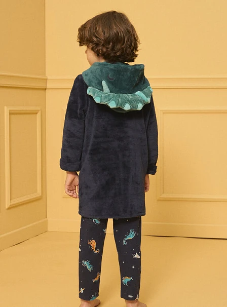 Παιδική Ρόμπα για Αγόρια Navy Dino