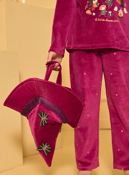 Σετ Παιδικές Πιτζάμες για Κορίτσια Purple Halloween