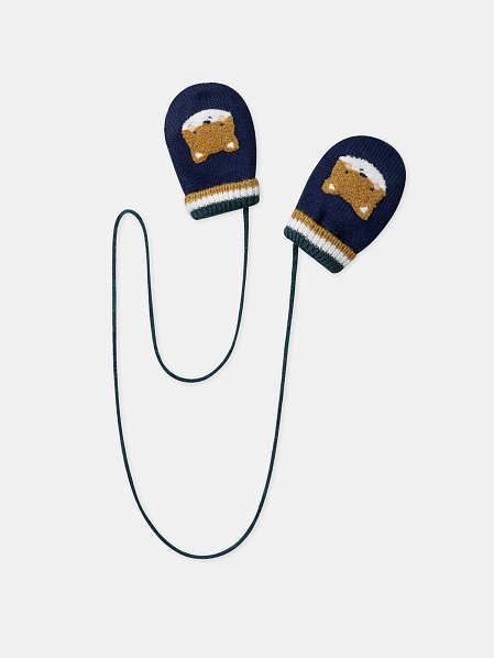 Βρεφικά Γάντια για Αγόρια Navy Fox