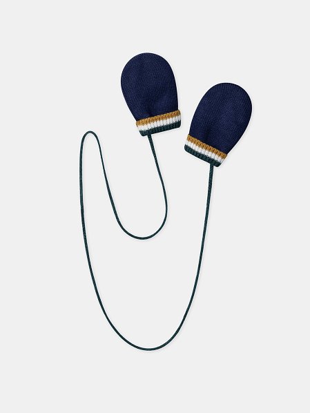 Βρεφικά Γάντια για Αγόρια Navy Fox