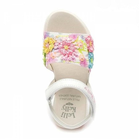 Παιδικά Σανδάλια Lelli Kelly Eloise για Κορίτσια Bianco Fantasia (Μεγέθη 26-35)