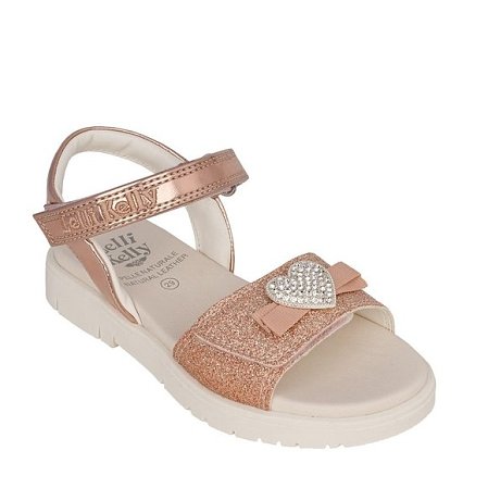 Παιδικά Σανδάλια Lelli Kelly για Κορίτσια Gold Heart (Μεγέθη 26-35)