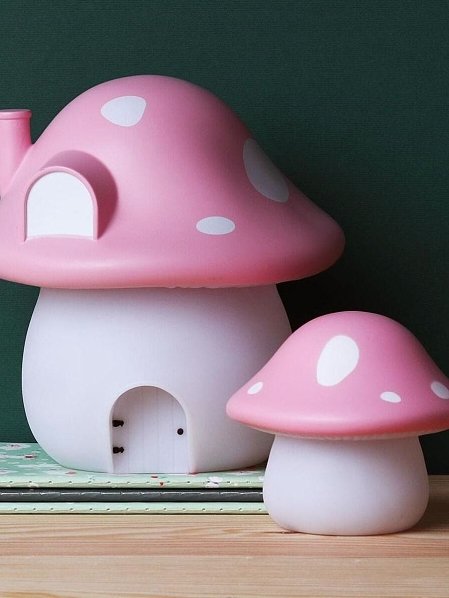 A Little Lovely Company Led Παιδικό Διακοσμητικό Φωτιστικό Pink Mushroom