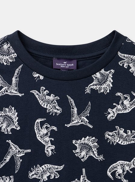 Παιδική Μπλούζα για Αγόρια Navy Dinos