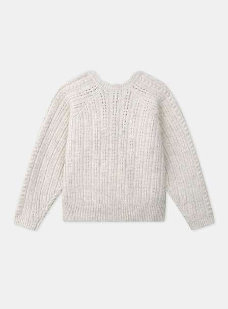 Παιδική Ζακέτα για Κορίτσια Off White Knit