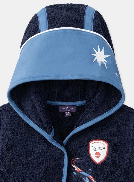 Παιδικό Μπουρνούζι για Αγόρια Navy Space