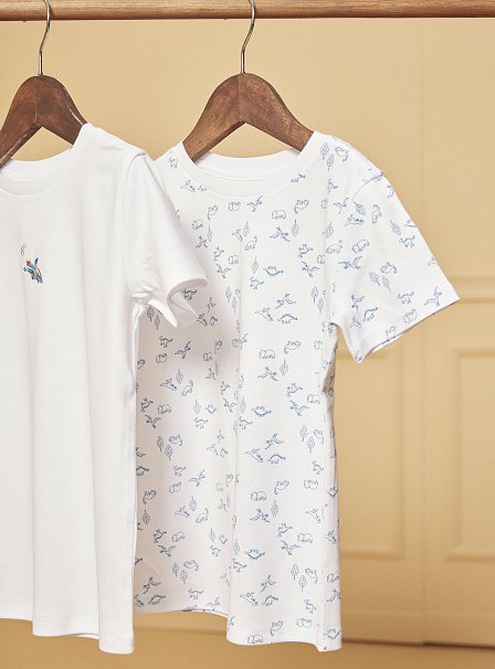 Σετ Παιδικά Φανελάκια για Αγόρια White Space 2 τμχ