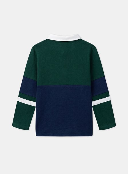 Παιδική Μπλούζα για Αγόρια Green/Navy Polo