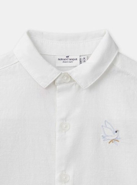 Βρεφικό Πουκάμισο για Αγόρια White Dove