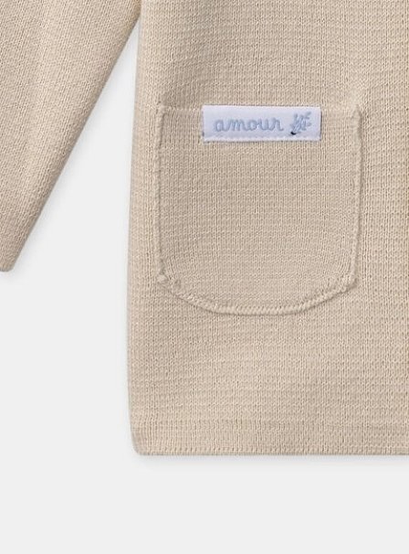 Βρεφική Ζακέτα για Αγόρια Beige Amour