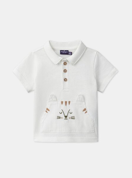 Βρεφική Μπλούζα Πόλο για Αγόρια White Tiger
