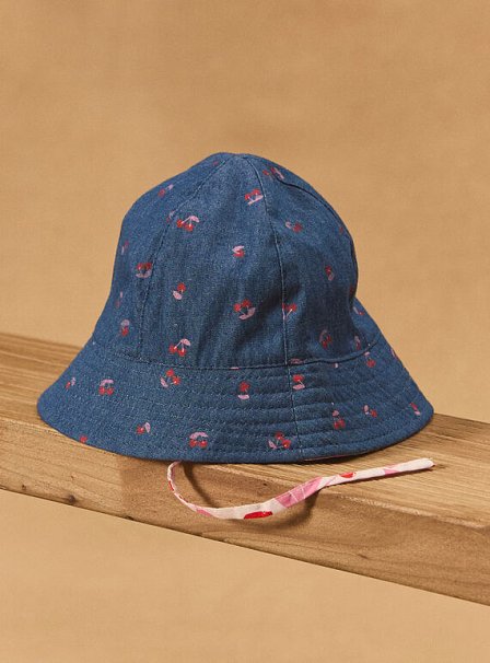 Bρεφικό Καπέλο για Κορίτσια Lovely Cherries - 2 σε 1