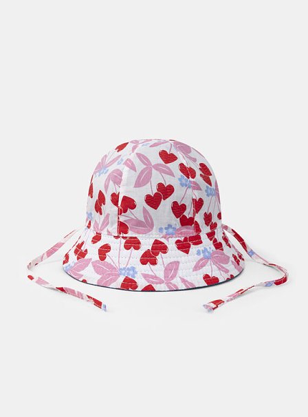 Bρεφικό Καπέλο για Κορίτσια Lovely Cherries - 2 σε 1
