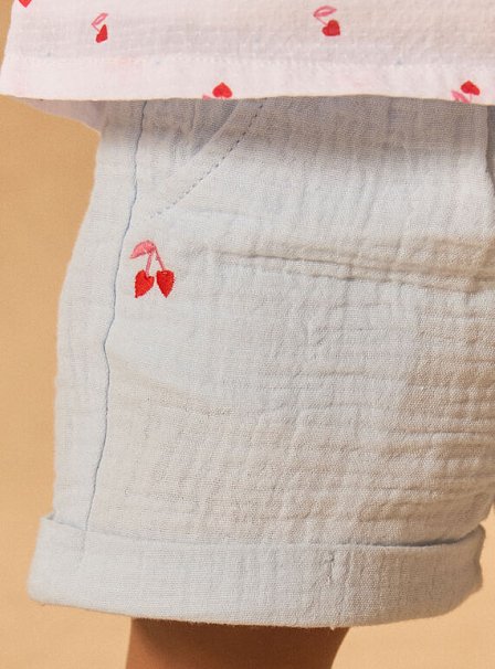 Βρεφικό Σορτς για Κορίτσια Baby Blue Heart