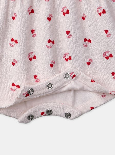 Βρεφικό Ολόσωμο Φορμάκι για Κορίτσια Baby Pink Cherries