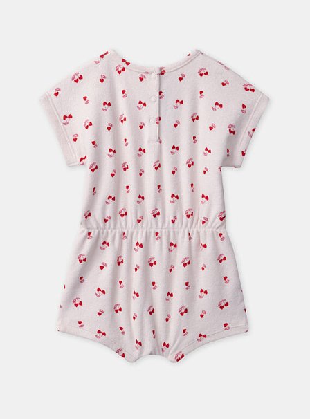 Βρεφικό Ολόσωμο Φορμάκι για Κορίτσια Baby Pink Cherries