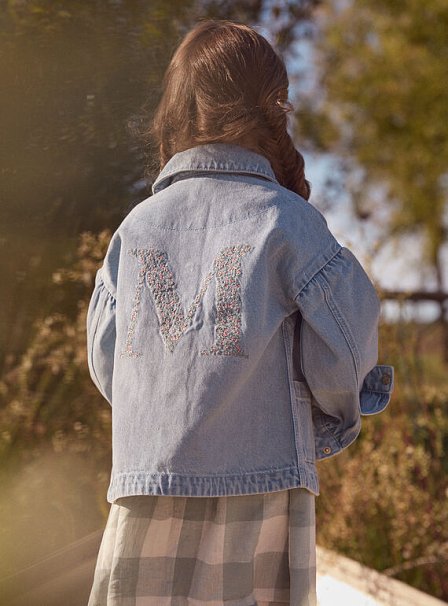 Παιδικό Μπουφάν για Κορίτσια Denim Blossoms