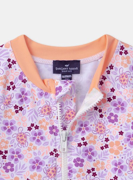 Βρεφικό Ολόσωμο Μαγιό για Κορίτσια Purple Turtles