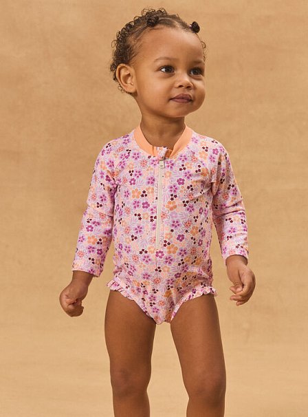 Βρεφικό Ολόσωμο Μαγιό για Κορίτσια Purple Turtles