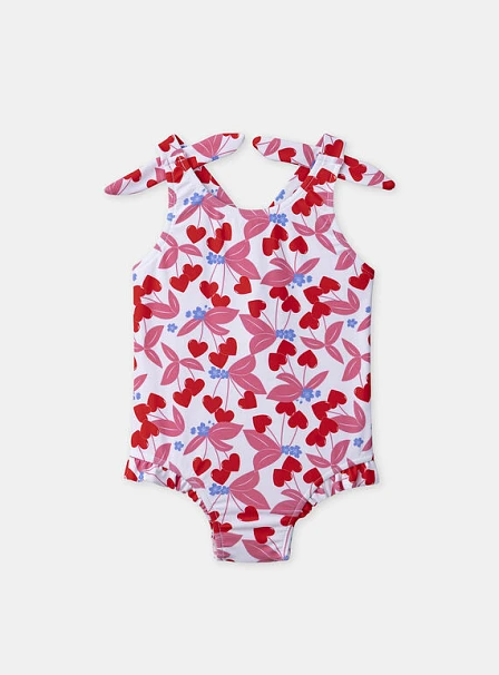 Βρεφικό Ολόσωμο Μαγιό για Κορίτσια Lovely Cherries - 2 σε 1