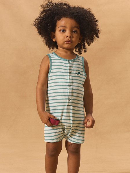 Βρεφικό Ολόσωμο Φορμάκι για Αγόρια Stripped Whale