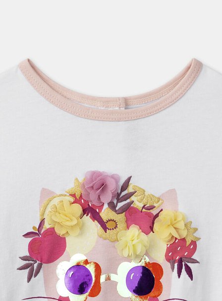 Παιδική Μπλούζα για Κορίτσια Boho Kitten