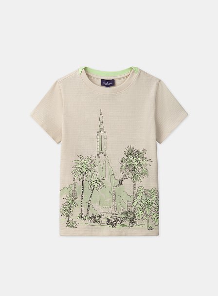 Παιδική Μπλούζα για Αγόρια Beige Launch